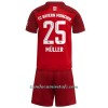 Conjunto (Camiseta+Pantalón Corto) FC Bayern de Múnich Thomas Muller 25 Primera Equipación 2021/22 - Niño